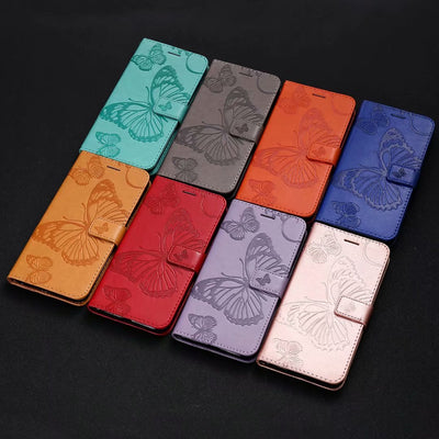 Funda de Cuero para Teléfono con Mariposa Prensada - Image 11