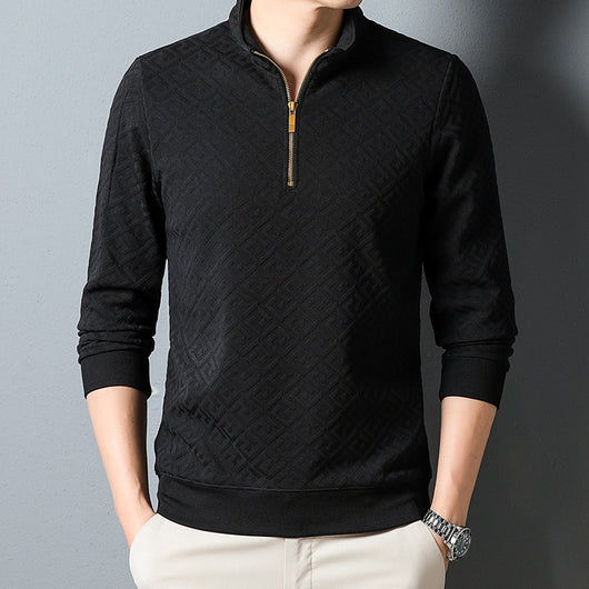 Camisa Casual con Cuello de Solapa y Cierre de Cremallera para Hombre - Image 8