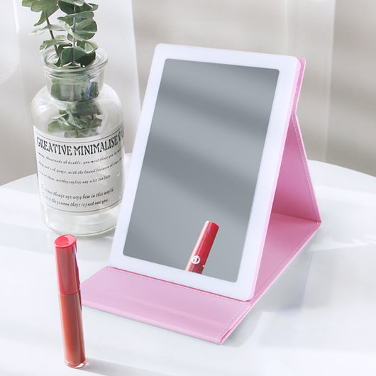 Espejo de Maquillaje Portátil con Luz LED Plegable - Image 11