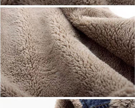 Chaleco Acolchado de Lana de Cordero y Algodón Denim para Mujer - Image 12