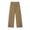 Calça Cargo Masculina Solta Estilo Punk Rasgada