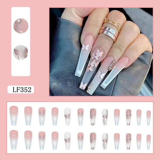 Parches de Uñas Diamante Mariposa Ballet Trapezoidales - Image 7