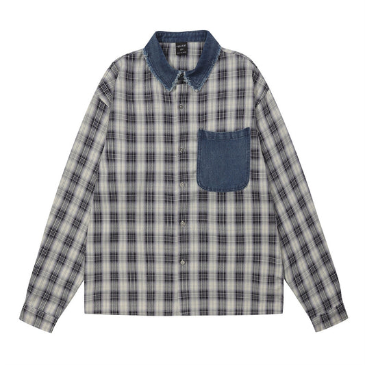 Camisa Manga Larga con Parches Bordados para Hombre - Image 2