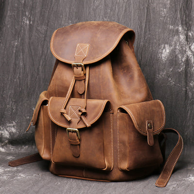 Mochila de Cuero Crazy Horse para Mujer - Image 28