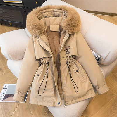 Abrigo Acolchado de Terciopelo Suelto Estilo Coreano para Mujer - Image 12