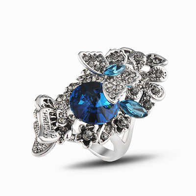 Anillo de Cristal Mariposa con Circonita Diamante - Image 9