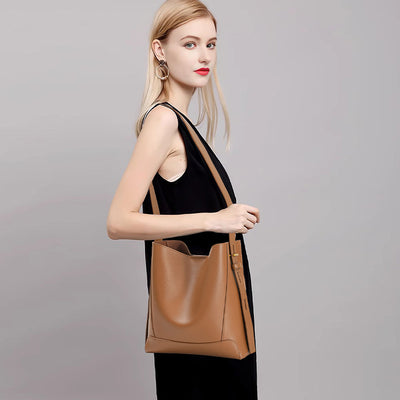Bolso Bandolera de Cuero para Mujer con Amplia Capacidad