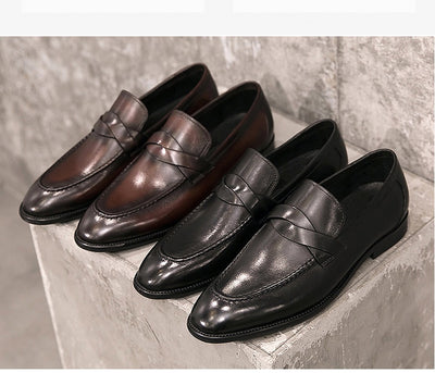 Zapatos de Cuero Británico sin Cordones - Comodidad Casual - Image 29