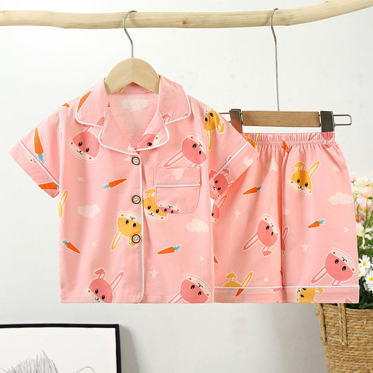 Pijama Infantil Estilo Coreano de Algodón con Cuello - Image 31