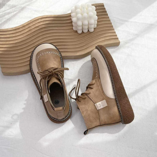 Botas Martin Retro de Encaje para Mujer - Suela Gruesa Otoño Invierno - Image 21