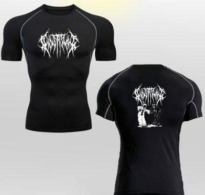 Playera Deportiva Elástica con Estampado 2D de Secado Rápido para Hombre - Image 12