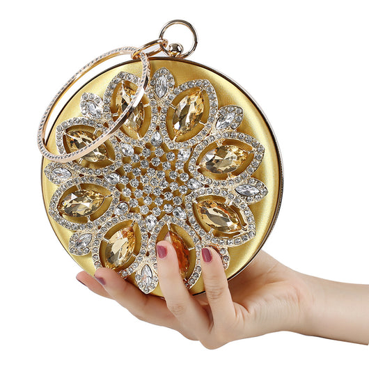Bolso de Noche Mujer Elegante con Cristales Diamante - Cartera de Fiesta - Image 3