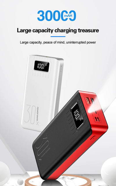 Batería Externa 30000 mAh - Carga Rápida para Múltiples Dispositivos - Image 10