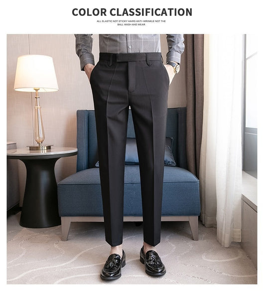 Pantalones de Vestir Clásicos Británicos para Hombre - Image 19