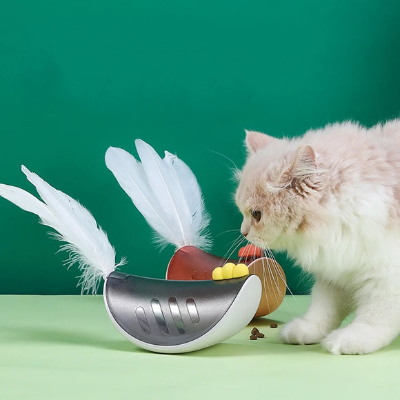 Juguete Interactivo Dispensador de Comida para Gatos y Perros Pequeños
