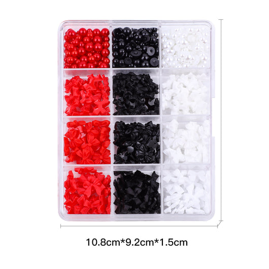 Set de Adornos Navideños de Resina con Lazos y Moños Mixtos - Image 24