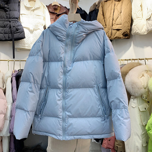 Chaqueta de Plumón Blanco Estilo Coreano - Image 18