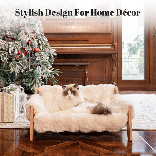 Sofá Cama para Gatos de Madera - Uso Todo el Año con Funda Removible - Image 12
