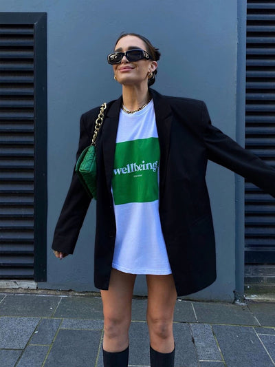 Blusa Blanca Suelta Estampada de Manga Corta para Mujer - Image 9