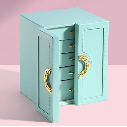 Organizador de Cosméticos y Joyas Multicapa Estilo Coreano en Cuero - Image 8
