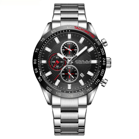 Reloj Deportivo Hombre Acero Inoxidable Resistente al Agua