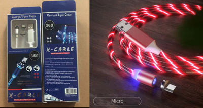 Cable de Carga Magnético Rápido con LED - USB Tipo-C, Micro USB y Lightning - Image 22