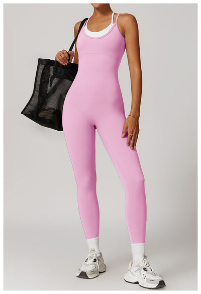 Jumpsuit Deportivo Bicolor con Tirantes Ajustables - Image 9