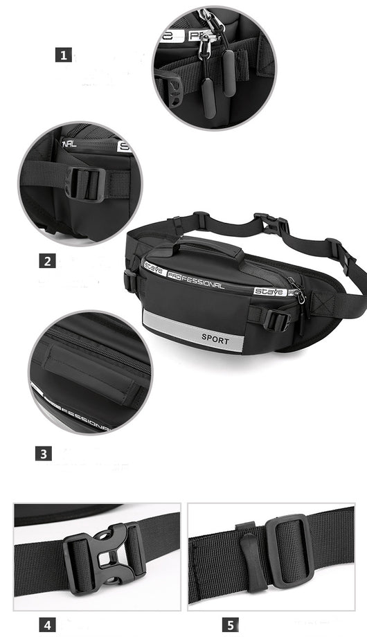 Bolsa Reflectante de Cintura para Hombre - Mochila Crossbody Deportiva - Image 24