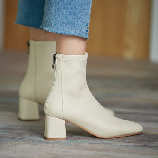 Zapatos de Tacón Alto Elásticos Rectangulares Slim - Comodidad Diaria Versátil - Image 10