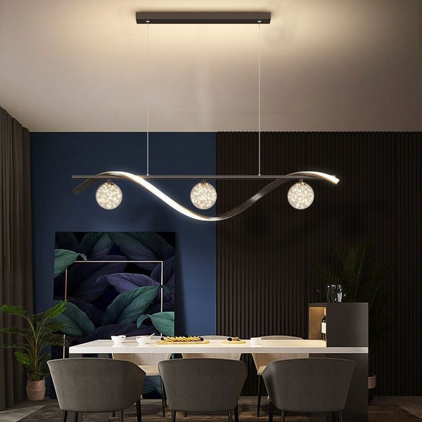 Lámpara Colgante Moderna Minimalista con Diseño Estrellado