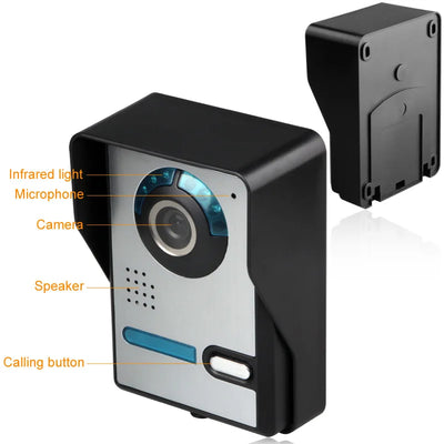 Timbre Videoportero LCD 7" Visión Nocturna HD Impermeable con Ángulo Ajustable - Image 9
