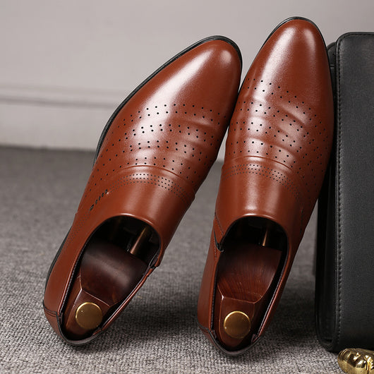 Zapatos de Cuero para Hombre con Punta Afilada - Estilo Casual Elegante - Image 8