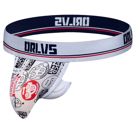 Calzoncillo Tipo Tanga Transpirable de Cintura Media con Estampado para Hombre - Image 13