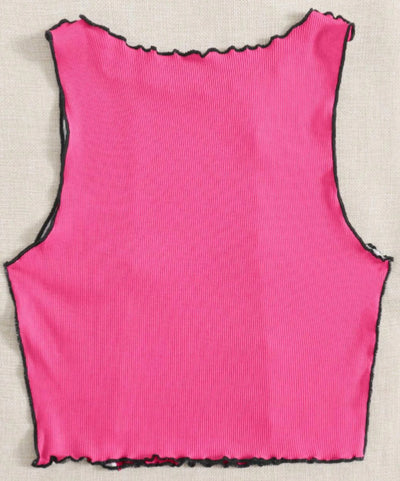 Chaleco Tejido Colorblock con Rayas Laterales para Mujer - Image 20