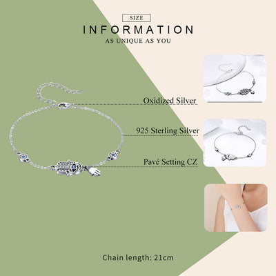 Pulsera Mano de Fátima en Plata para Mujer - Image 4