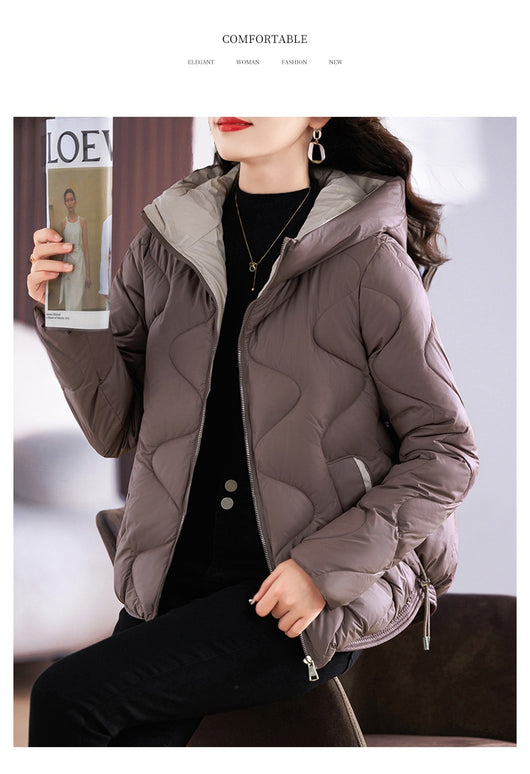 Abrigo Acolchado Estilo Occidental con Capucha para Mujer - Diseño Slim Fit - Image 16