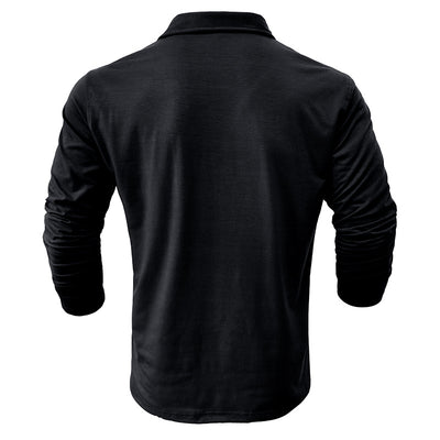 Camisa Clásica de Manga Larga Estilo Europeo para Hombre - Image 31