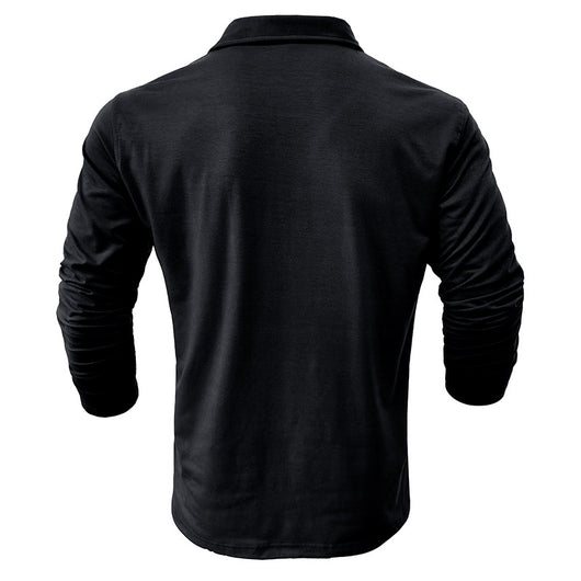 Camisa Clásica de Manga Larga Estilo Europeo para Hombre - Image 31