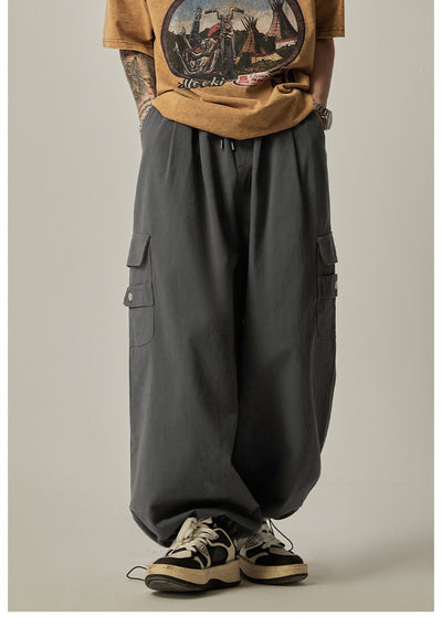 Pantalones Rectos Amplios de Diseño Trendy para Hombre - Versátiles y Cómodos - Image 11