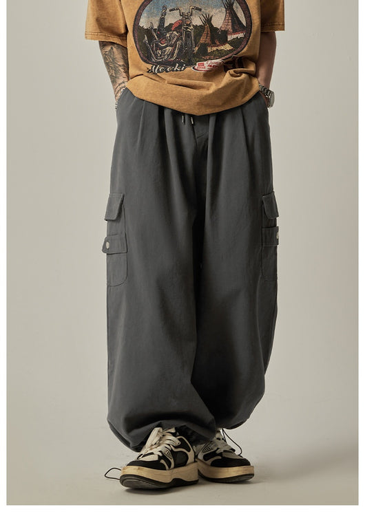 Pantalones Rectos Amplios de Diseño Trendy para Hombre - Versátiles y Cómodos - Image 11