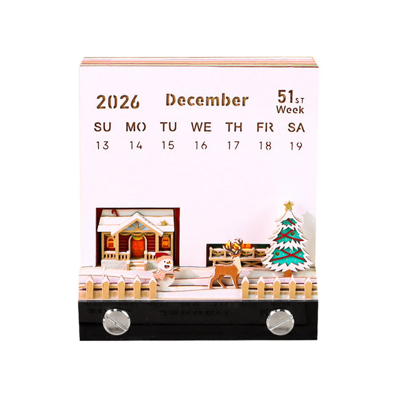 Calendario Adviento Casa de Nieve Navideña