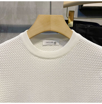 Camisa Slim Fit Textura Tejida de Manga Corta para Hombre - Image 15
