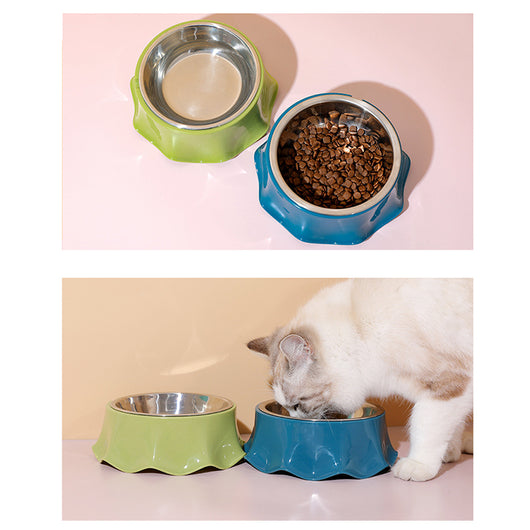 Comedero Doble para Gatos y Perros Pequeños - Acero Inoxidable Antideslizante - Image 5