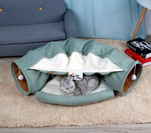 Túnel Interactivo Plegable para Gatos, Hurones y Conejos - Image 8