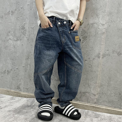 Pantalones Cargo Vaqueros Retro Lavado Pesado con Diseño de Bolsillos Oblicuos - Image 52