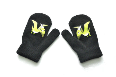 Guantes Tejidos Gruesos Para Niños Con Forro Cálido Y Diseño Animado - Image 3
