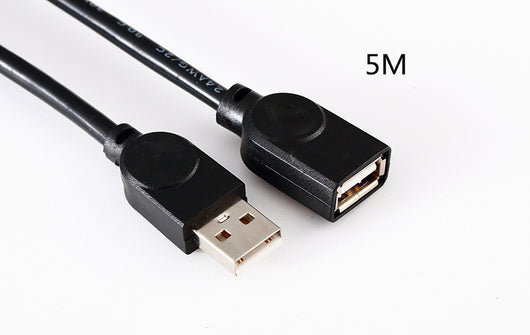 Cable Extensor USB 2.0 Negro con Núcleo de Cobre - Image 7