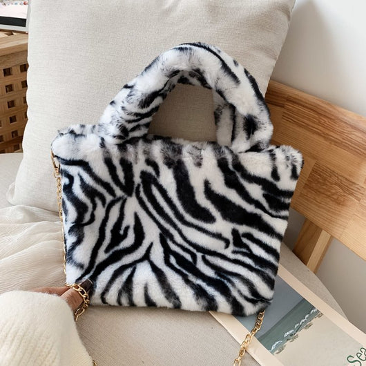 Bolso Tote Leopardo con Cadena y Correa Crossbody - Image 36