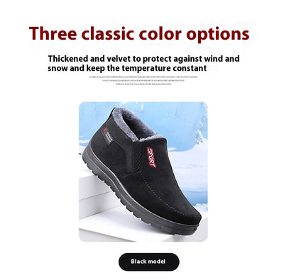 Zapatos Térmicos Acolchados Antideslizantes para Hombre – Estilo Beijing Tradicional - Image 14