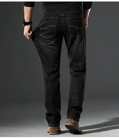 Jeans Rectos Elásticos para Hombre - Primavera Otoño Fit Cómodo - Image 17